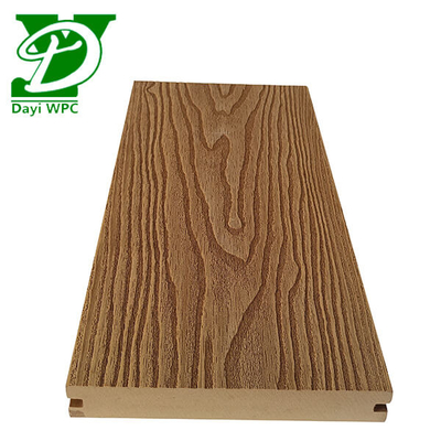 140x23mm مواد پنبه دار چوب پلاستیک مرکب سطح ساختمان قابلیت دوام