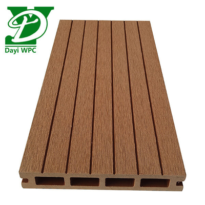 ضد خوردگی WPC Teak Deck Hollow WPC Decking مقاوم در سایش