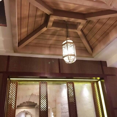 156*21mm پوشش WPC دوامدار برای تزئینات بیرونی